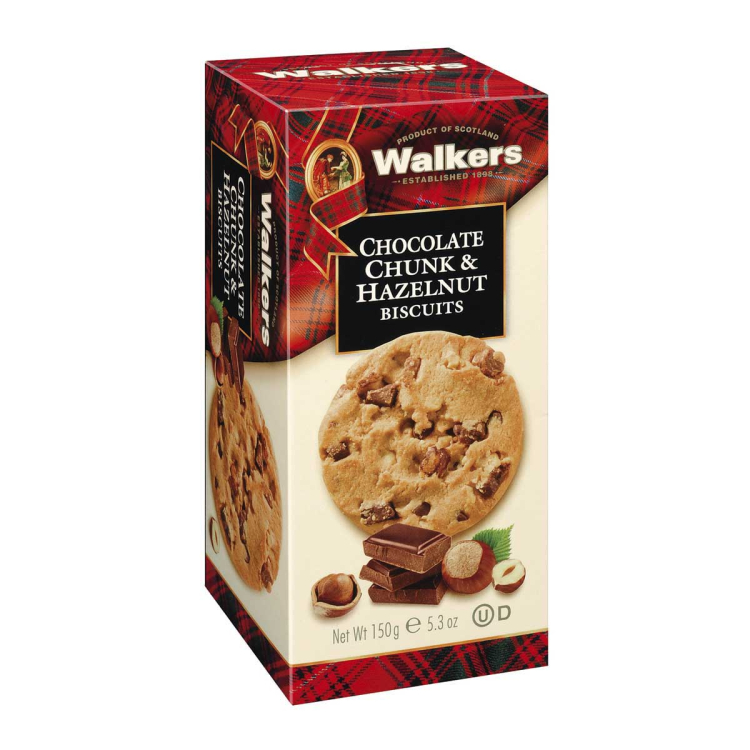 Walkers Shortbread Ltd. – Chocolate Chunk & Hazelnut Biscuits 150g
